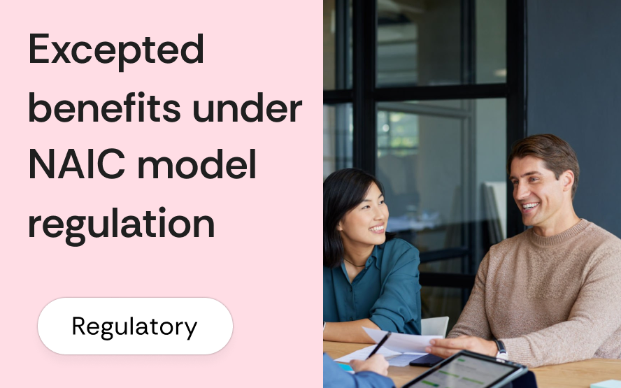Excepted benefits under NAIC model regulation: why supplemental insurance is exempt from ACA essential health benefit rules